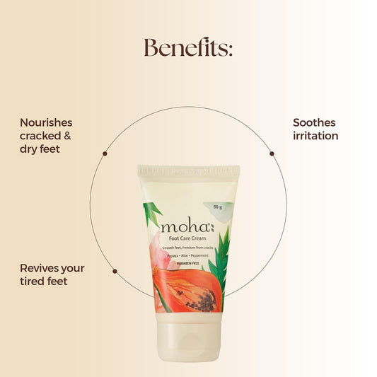 Moha Cosmetics Nourishment Massage Oil Foot Care Cream Combo