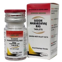Nagarjun Ayurvedic Siddh Makardhvaj Ras Swarna Moti Rajat Yukta Tablets