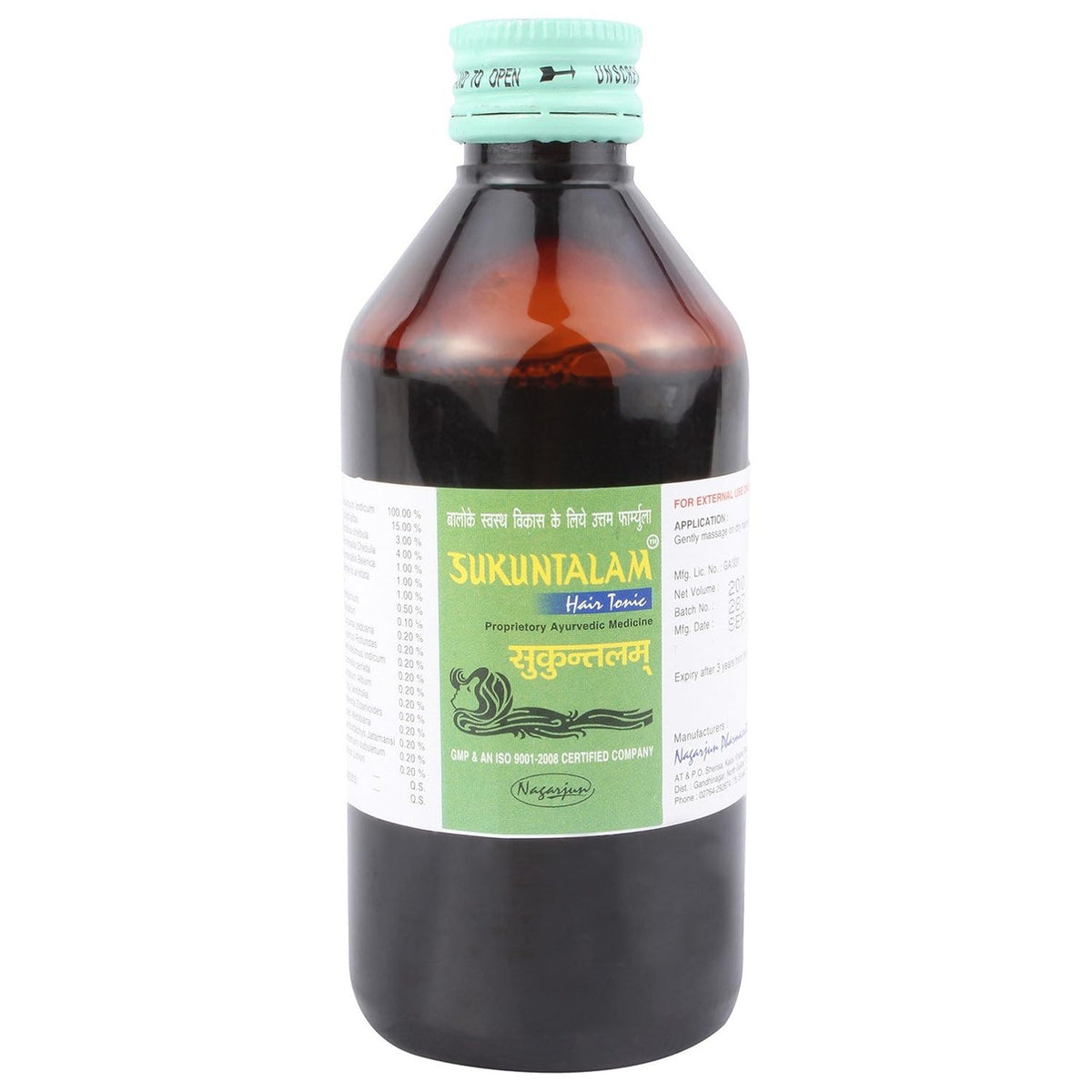 Nagarjun Ayurvedic Sukuntalam Hair Tonic Liquid