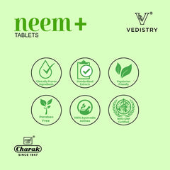 Vedistry Ayurvedic Neem+ Skin Health 60 Tablets