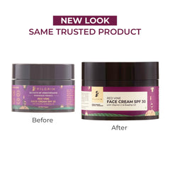 Pilgrim Cosmetics Red Vine Face Cream SPF 30 with Vitamin C & Rosehip Oil (PA+++) for Men 50g