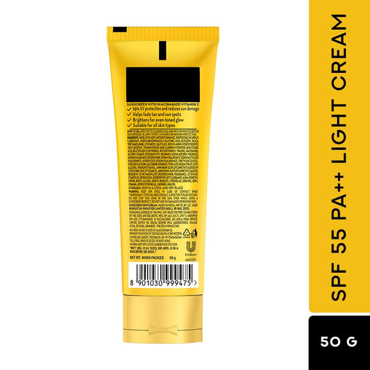 POND’S Cosmetics Sun Miracle SPF 55PA+++ Light Protect & Bright Sunscreen Cream